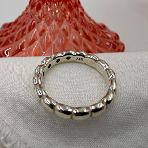 Early Pandora Bright Lights Bubble Ring • Sterlin… - image 12