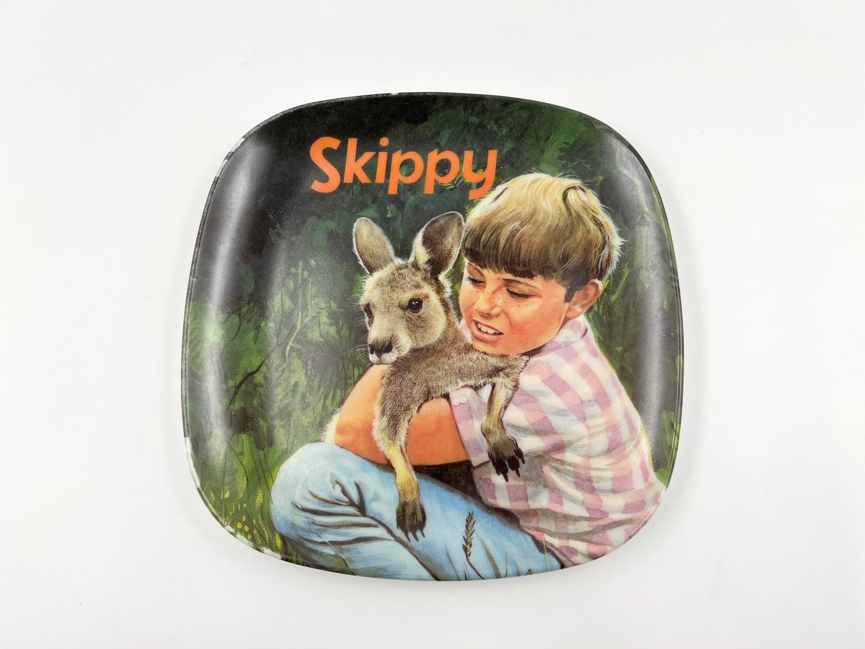 Vintage Skippy The Bush Kangaroo Plate Bessemer Nylex Melmac With
