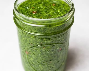 Kochkocha or zhoug green hot sauce