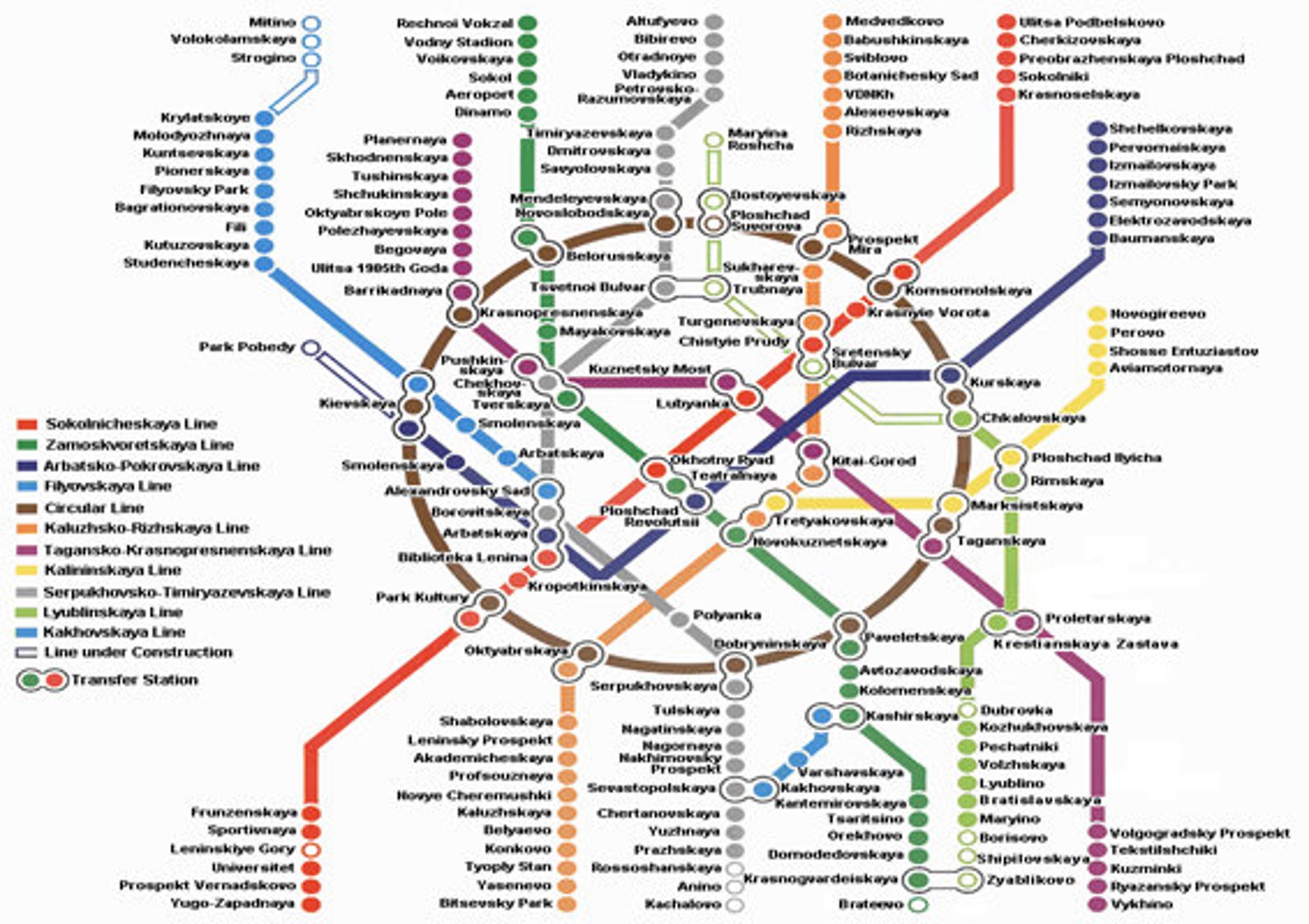 Вокзалы на карте москвы