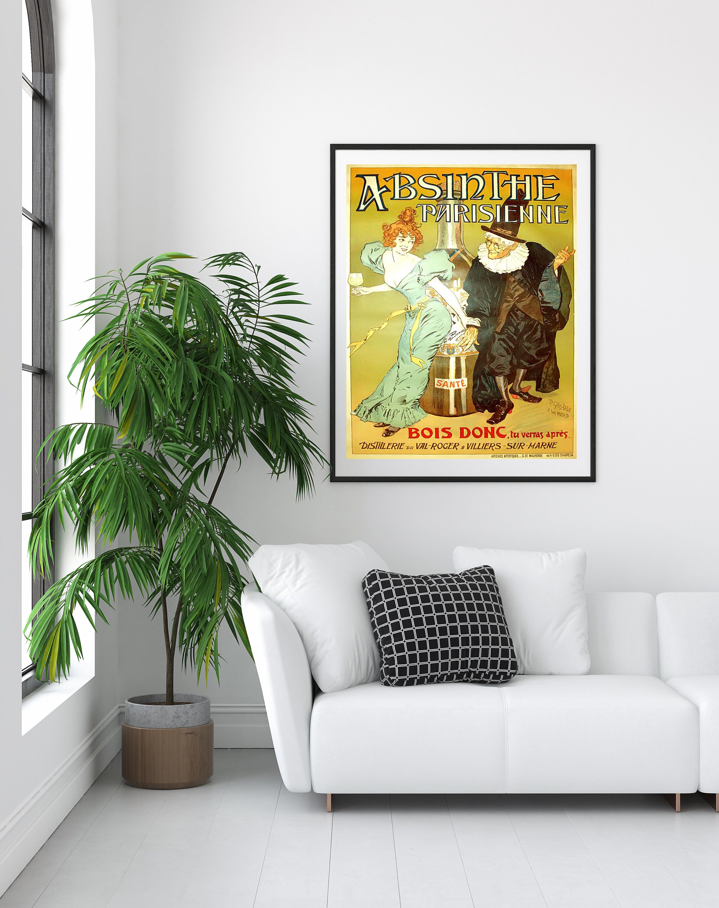 Absinthe poster Parisian Absinthe 1896 Absinthe print Etsy
