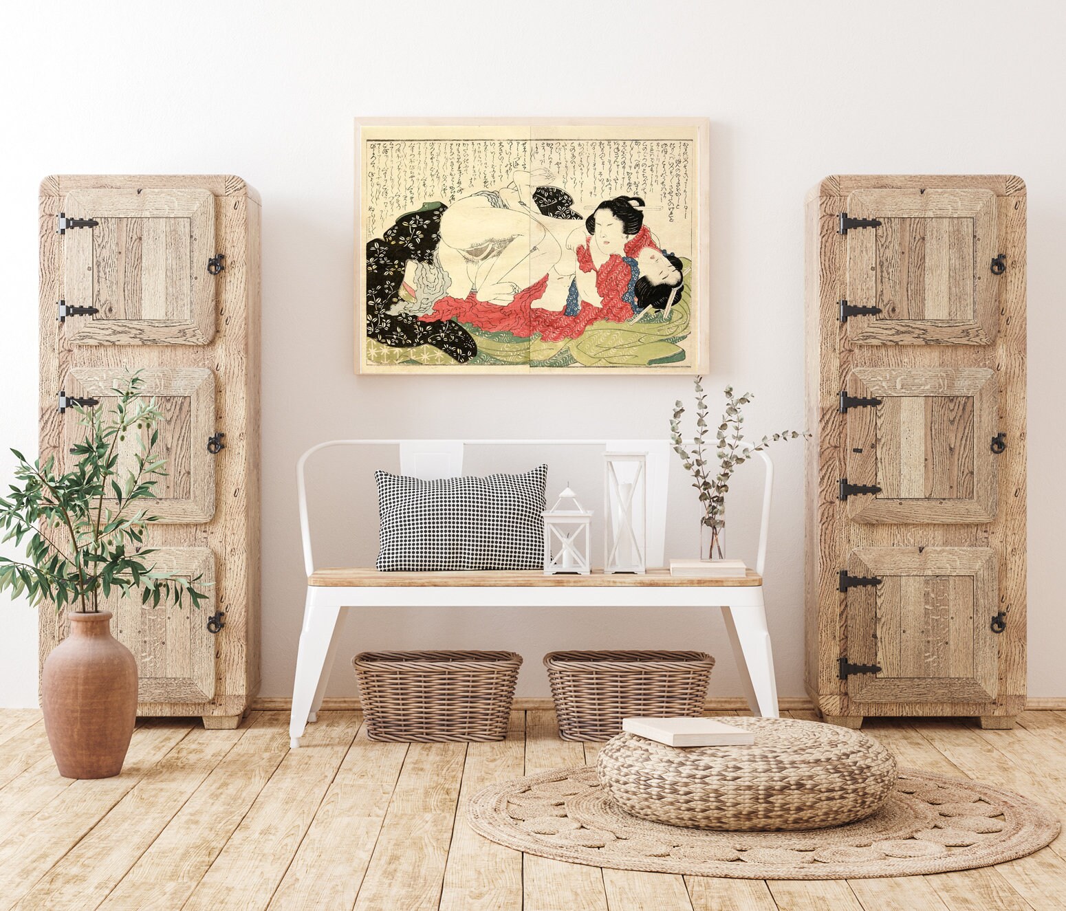 Hokusai Two Women Having Sex With One of Them Wearing a - Etsy UK