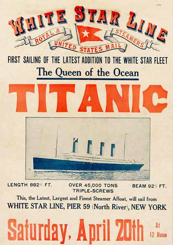 Set di fatto a mano la casa delle bambole scala 1/12TH Titanic Poster 
