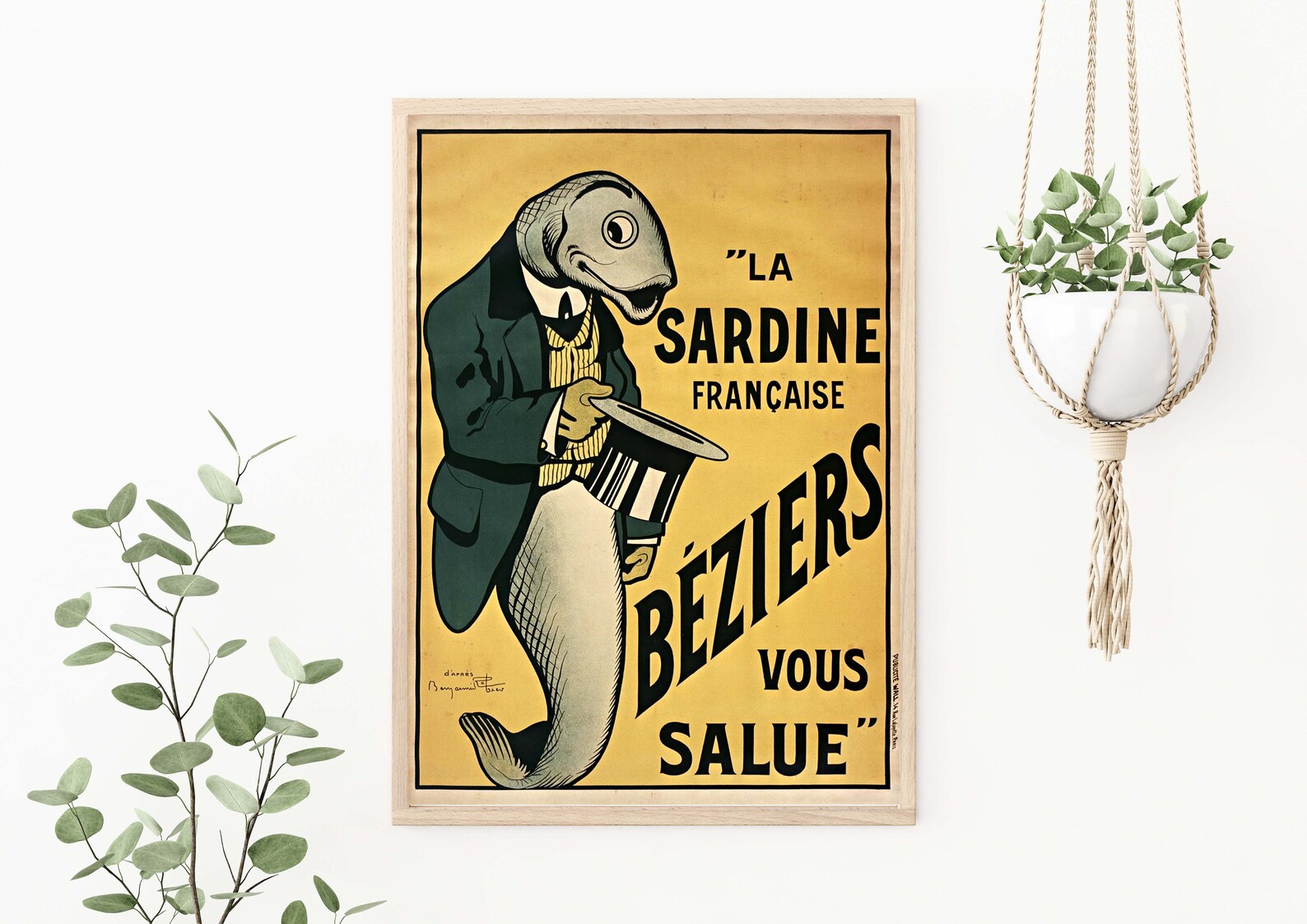 The French Sardine by Beziers Salutes You 1920 Benjamin Etsy