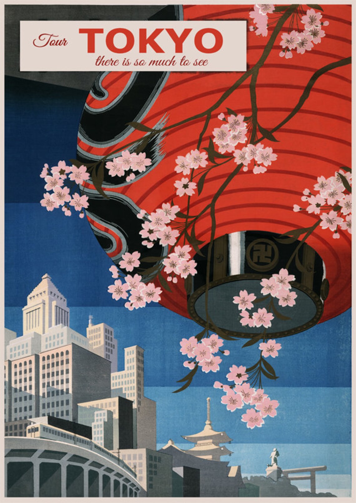 Japan Travel Poster Tokyo Tokyo Poster Tokyo Print Etsy UK