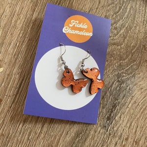 Recycled wooden made  wooden items earrings