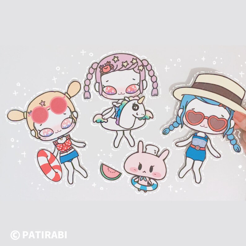 Printable Paper Dolls, Dress Up, Outfits, Paper Crafts, DIY, Instant ...