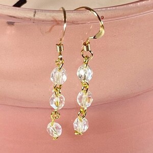 Fire Polished Czech Glass Drop Earrings