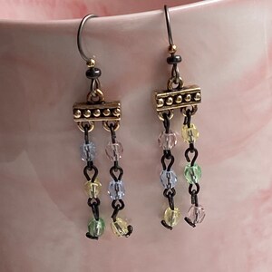 Czech Glass Beads Dangle Earrings