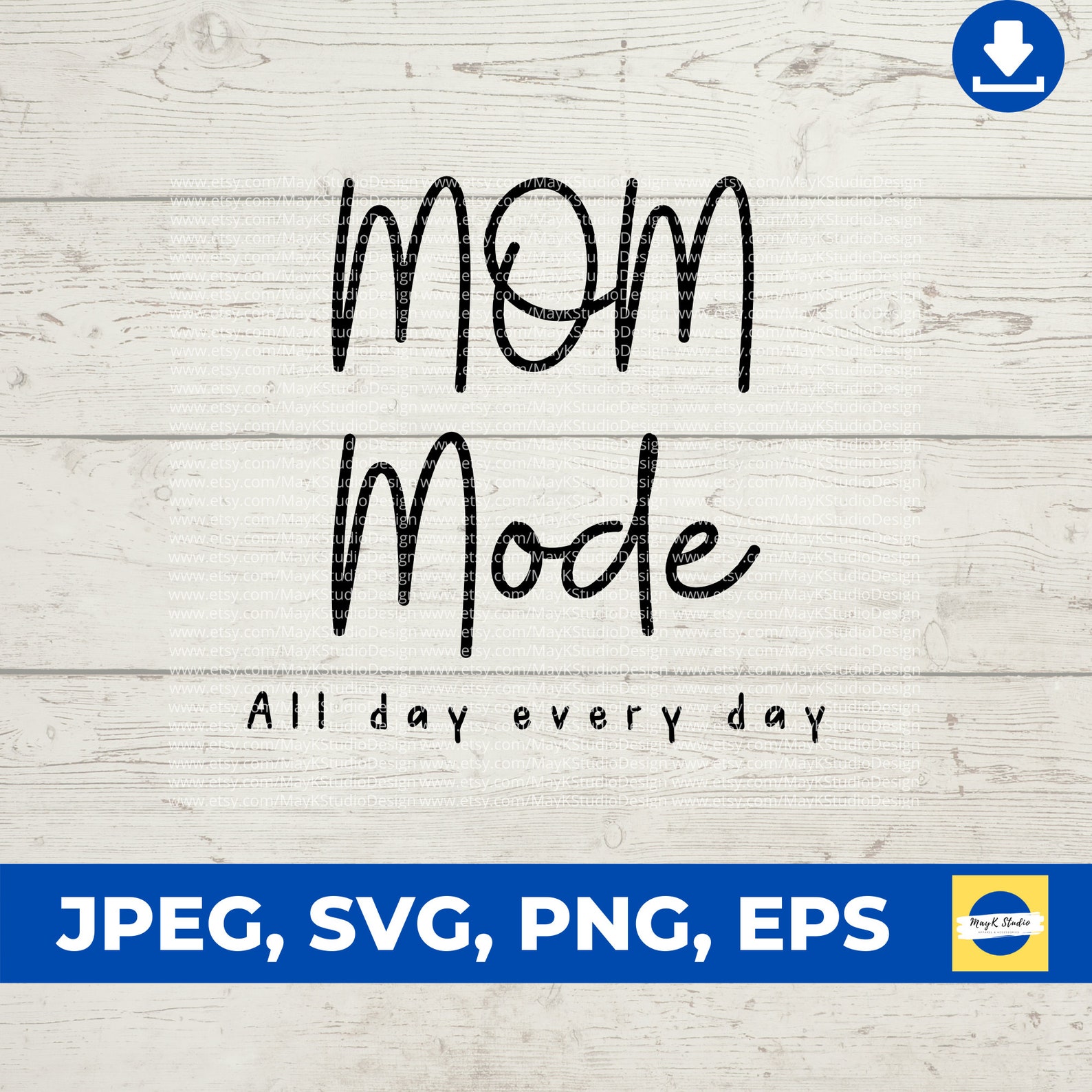 Mom Mode All Day Every Day svg Mothers Day svg gift for Etsy