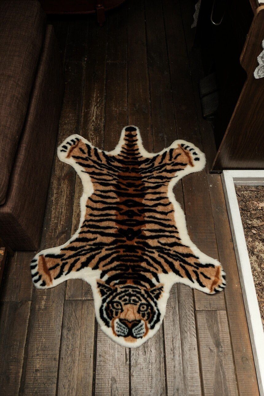 Tiger Rug - Etsy Canada