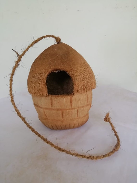 Sri Lanakan Handmade Coconut Bird Nest for Small Birds Garden Etsy