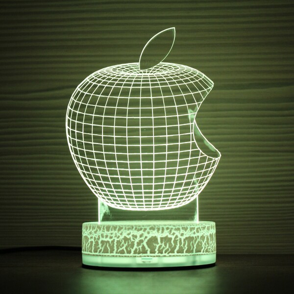 Apple Night Light - Etsy