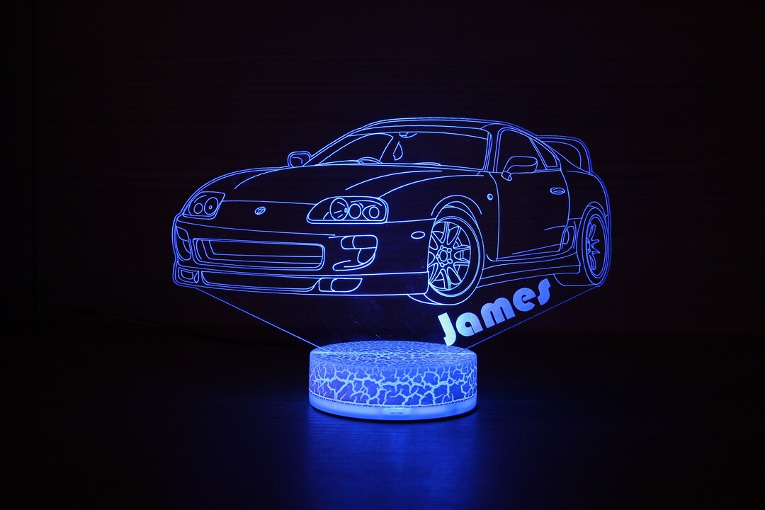 Supra MK4 Toyota Light Toyota Lamp Supra Night Light Bedside Lamp 3D ...
