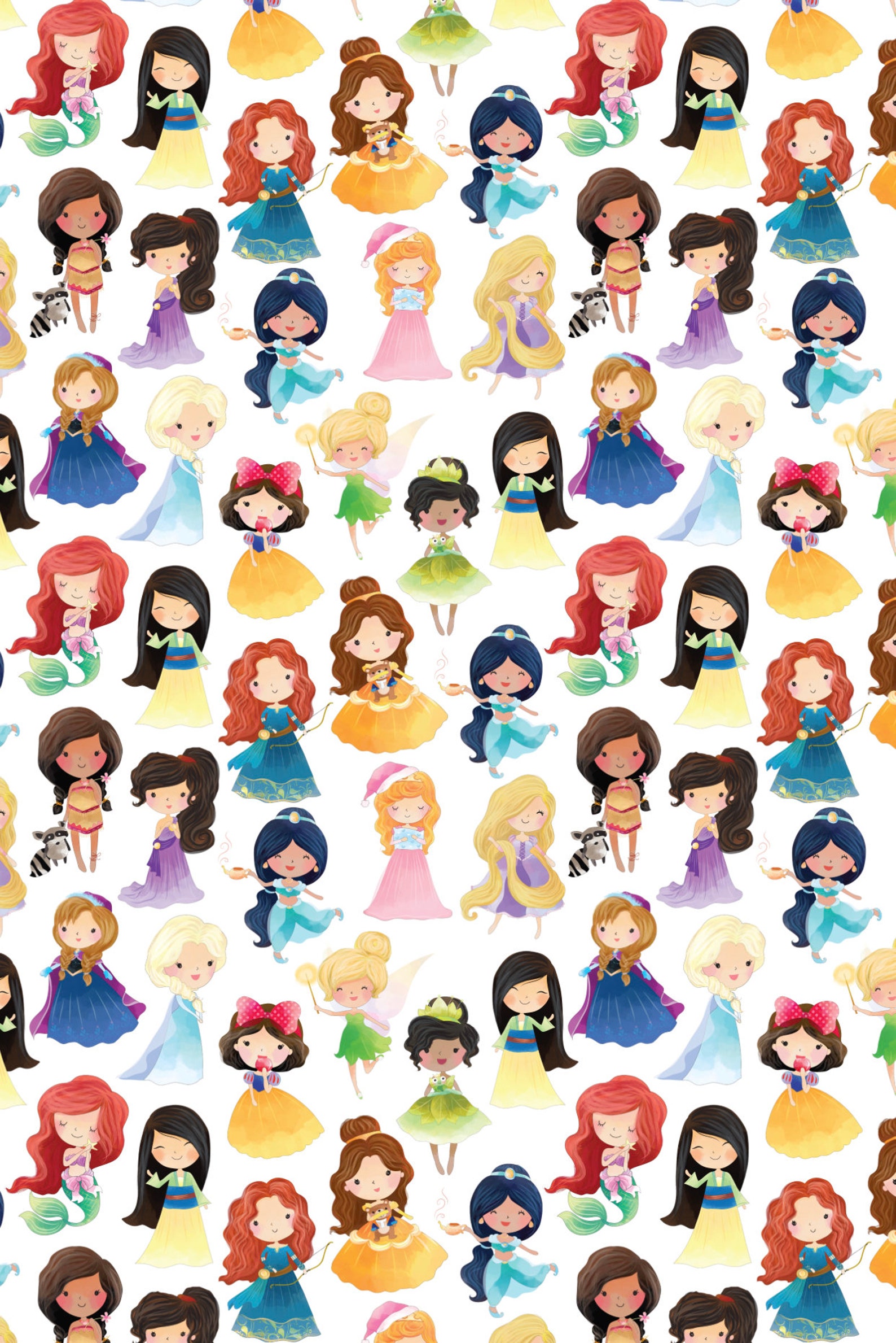 Princess fabricPrincess Seamless PatternDigital Etsy