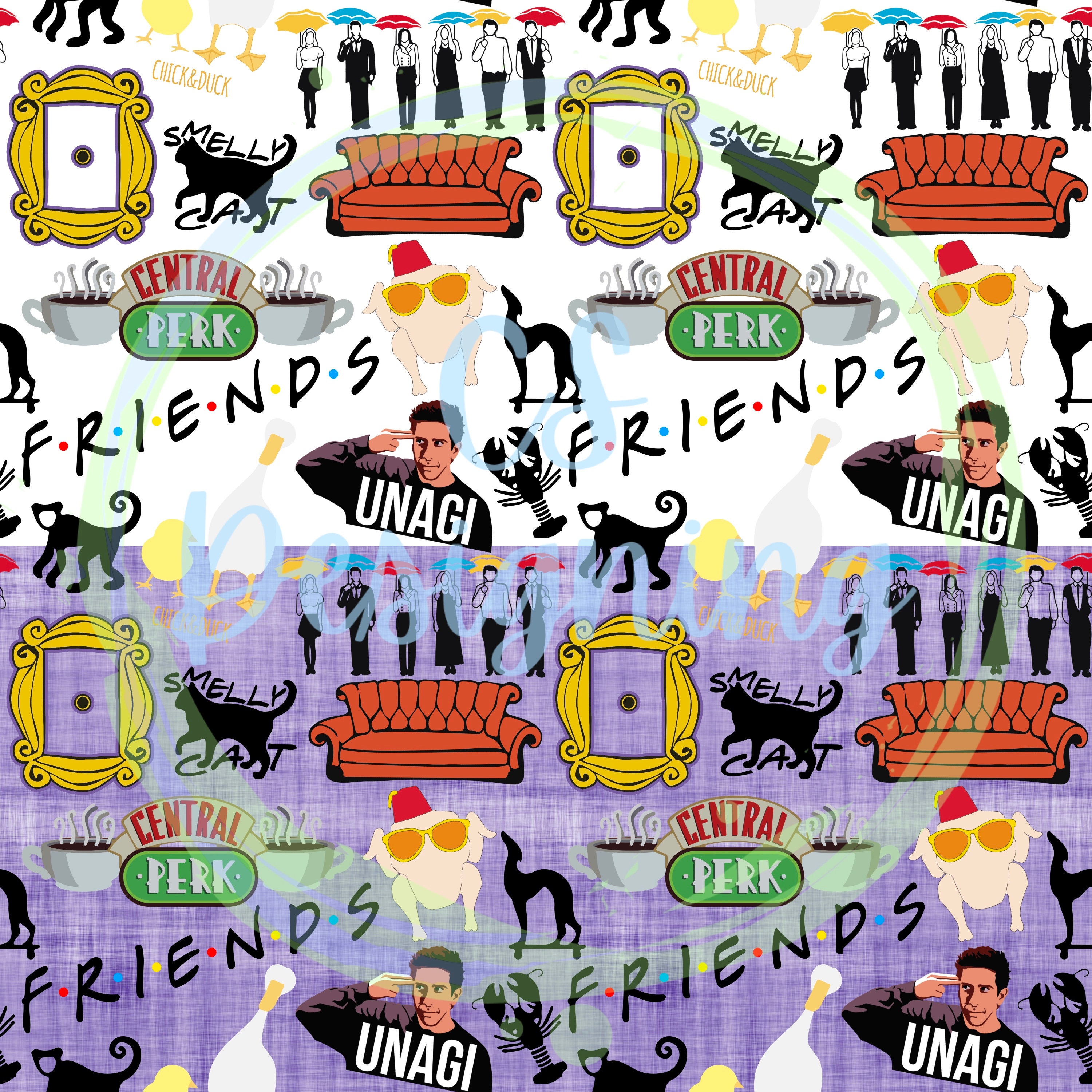 Friends seamless patternfriends digital printSeamless | Etsy
