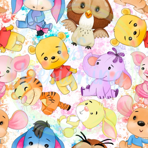 Winnie the Pooh Seamlessseamless Patterndigital | Etsy