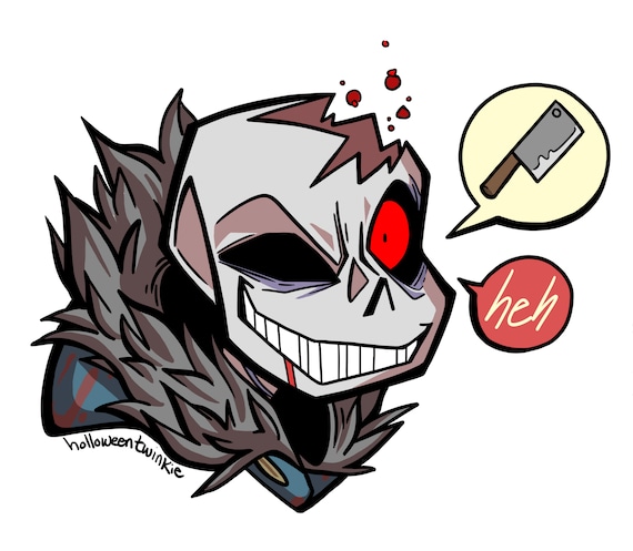 Undertale AU Stickers Undertale Underfell Underswap 