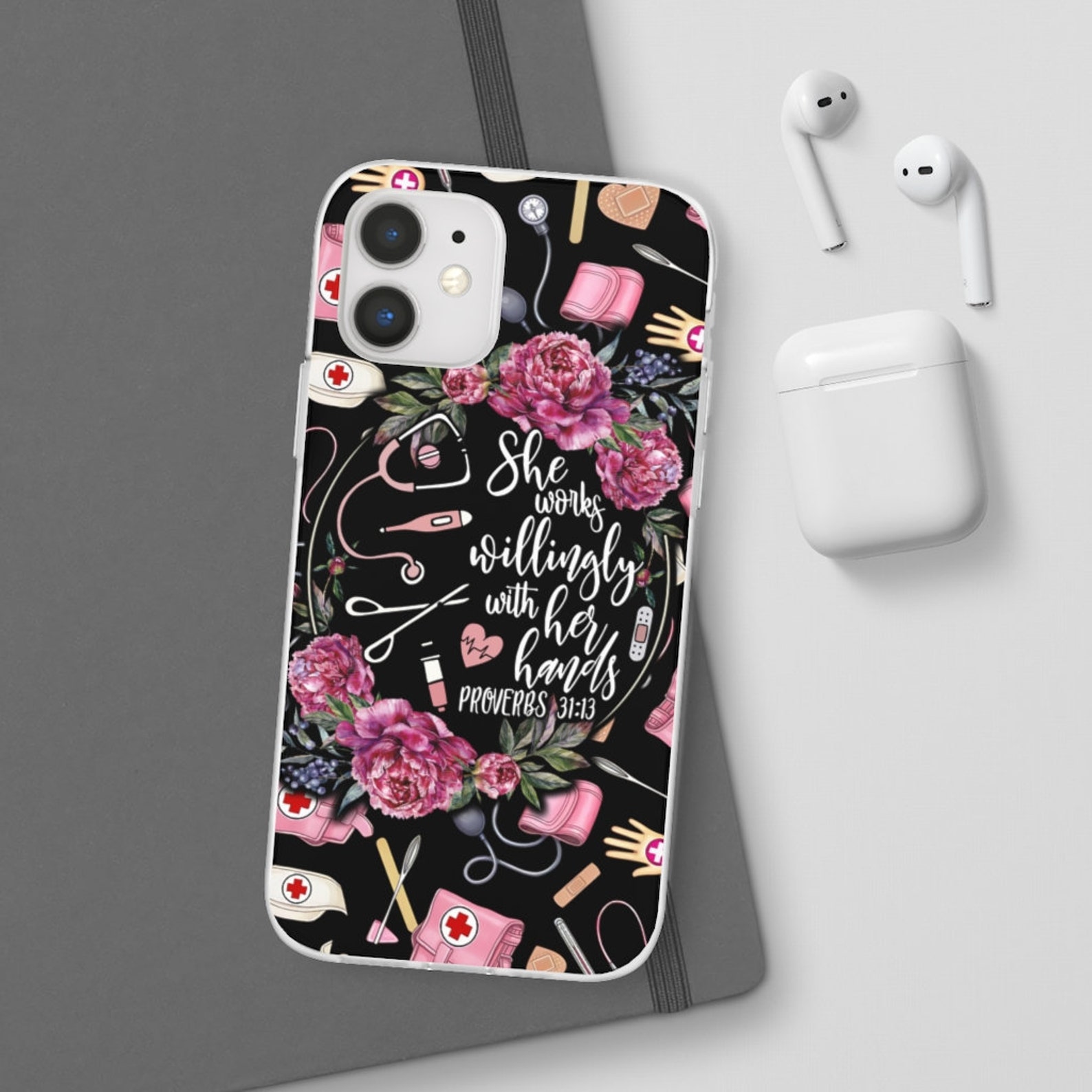 Nurse phone case Scrub life phone case Nurse Mom Nurse Etsy