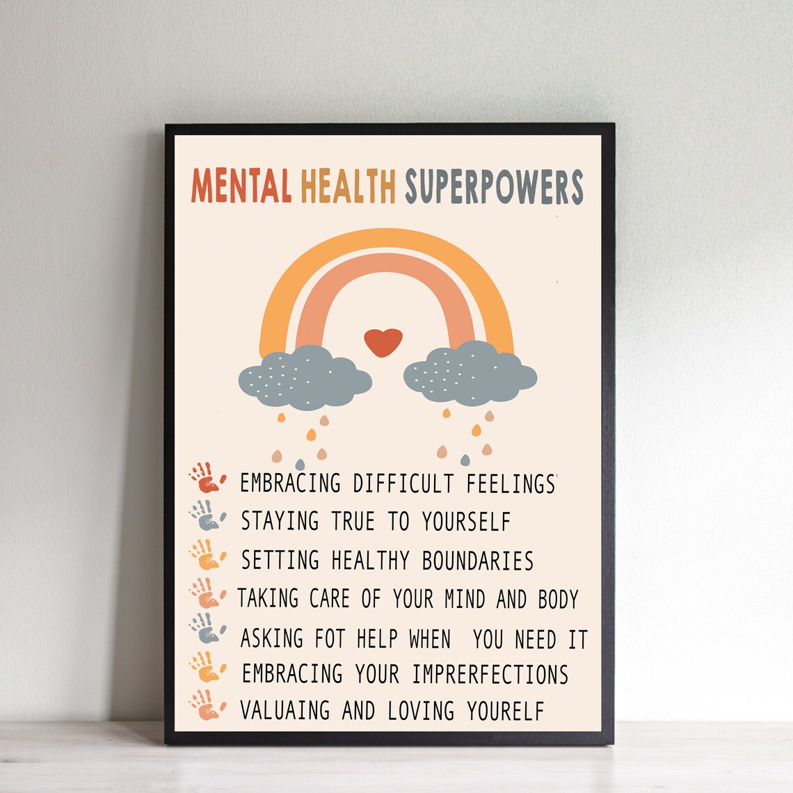 Mental Health superpowers poster School Counselor Print Etsy