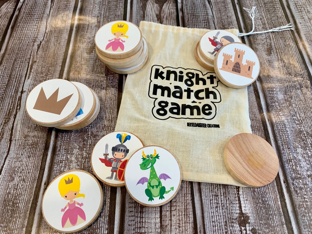 Knights Matching Game Memory Game Memory Match Game - Etsy