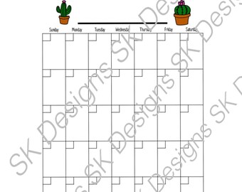 Pianificatore annuale succulento personalizzato