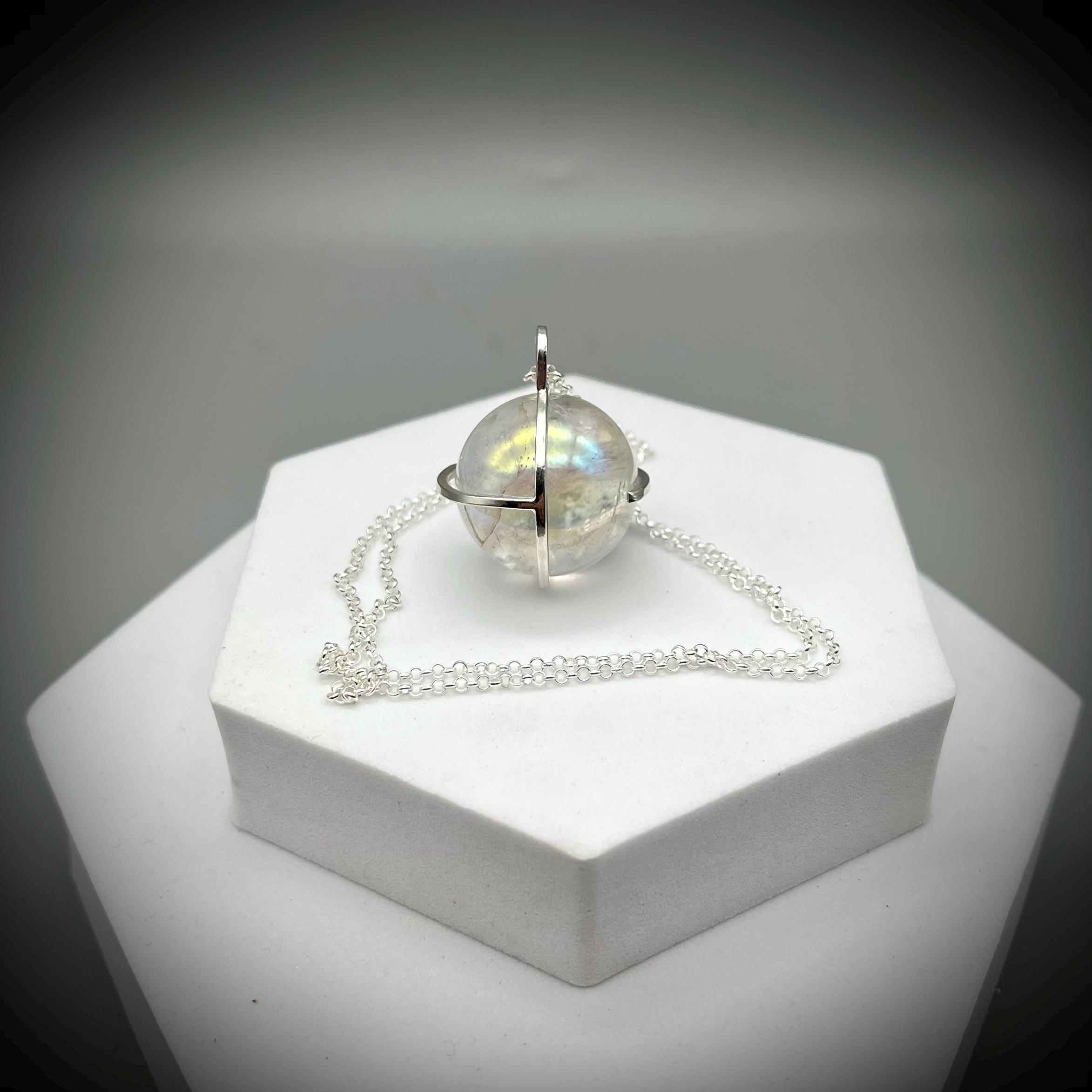 Crystal Ball Necklace - Etsy