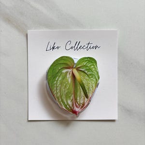 Green Anthurium flower Magnetic Phone Holder
