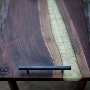 Walnut and Gold Epoxy Charcuterie Board