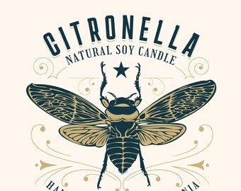 Citronella Soy Candle - Light Up Your Night—Let the Bugs Take Flight