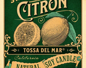 Sweet Citron Soy Candle - Lighting Up Your Zest for Life