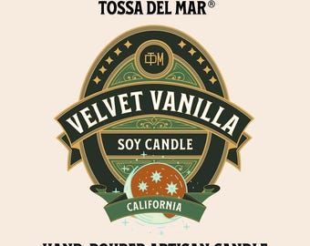 Velvet Vanilla Soy Candle - Where Every Glow is a Smooth, Sumptuous Hug