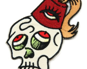Sugar Gun Patch Iron on Rockabilly Custom Retro Kitsch Goth Applique Dan Morris Sugar Gun Patch Iron on Rockabilly Custom Retro Kitsch Goth Applique Dan Morris