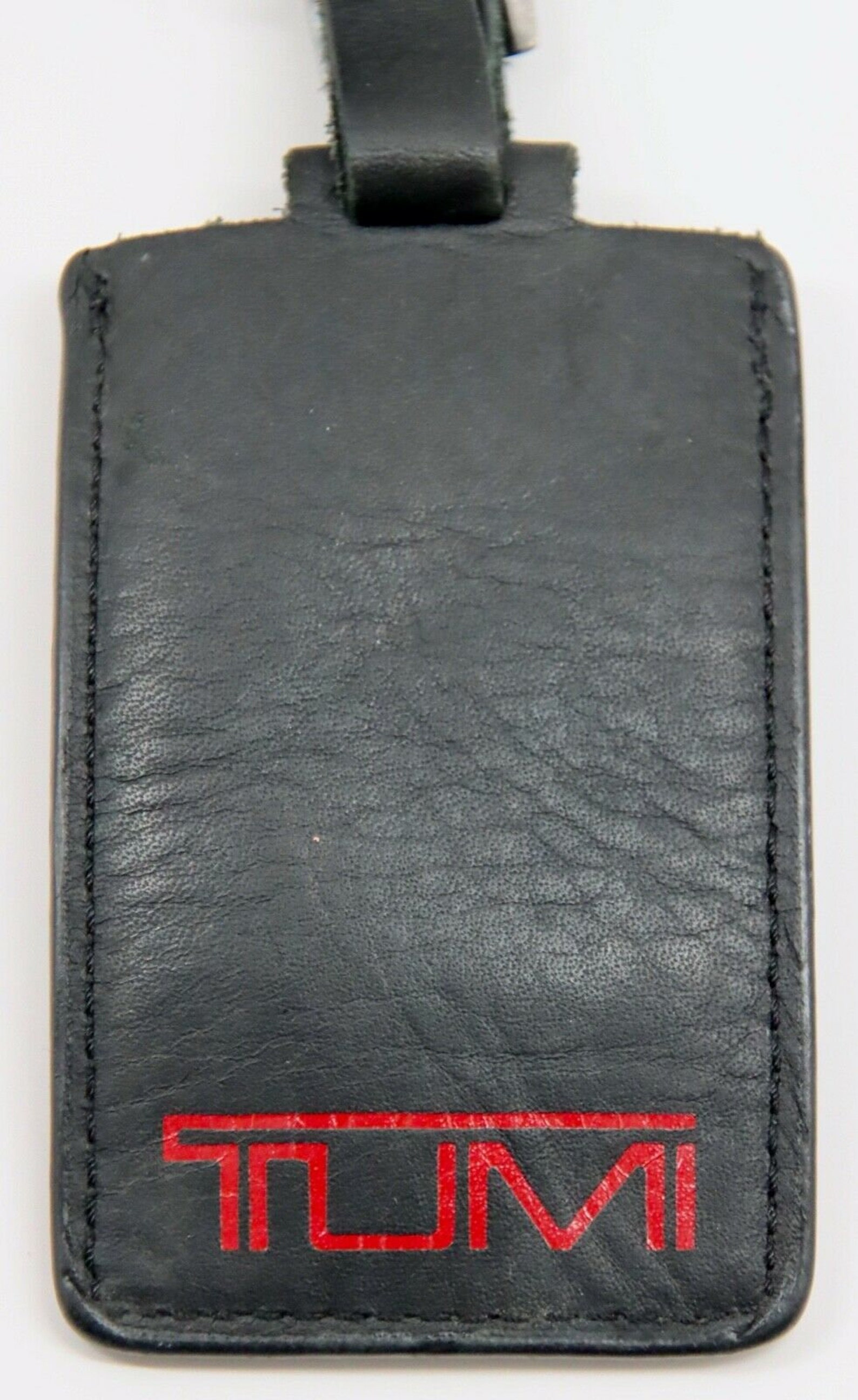 Black Leather TUMI Luggage Tag Etsy