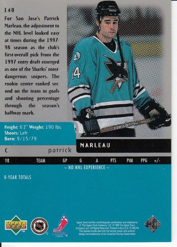 Patrick Marleau San Jose Sharks Autographed Hockey Jersey
