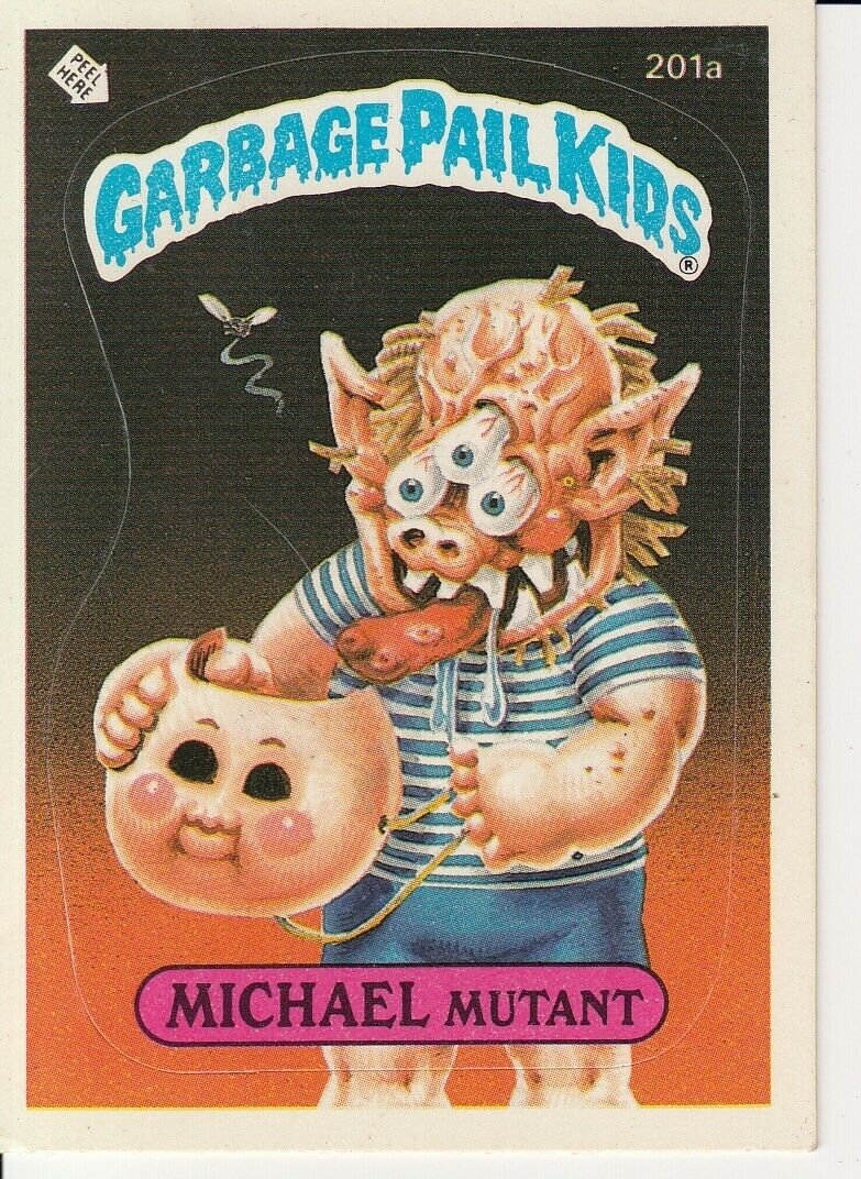 1986 Garbage Pail Kids MICHAEL MUTANT 201a Topps Original Series Decal
