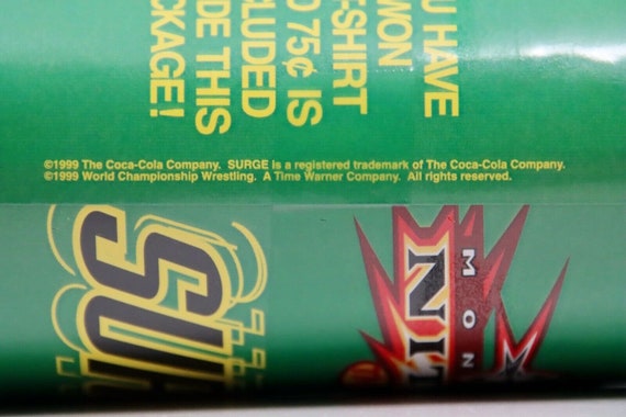 Rare - 1999 Coca Cola SURGE Monday Nitro TNT T-Sh… - image 10