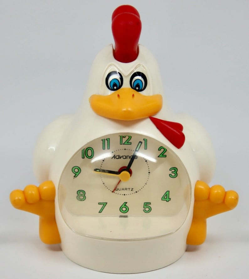 Rare Vintage ADVANCE Chicken ROOSTER Alarm CLOCK Novelty Etsy