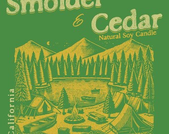 Smolder & Cedar Soy Candle - Rekindle the Tranquil Dawn