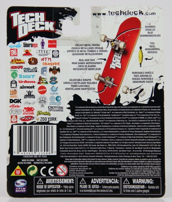 Rare Tech Deck Santa Cruz Skateboards Justin Strubing Rob Roskopp