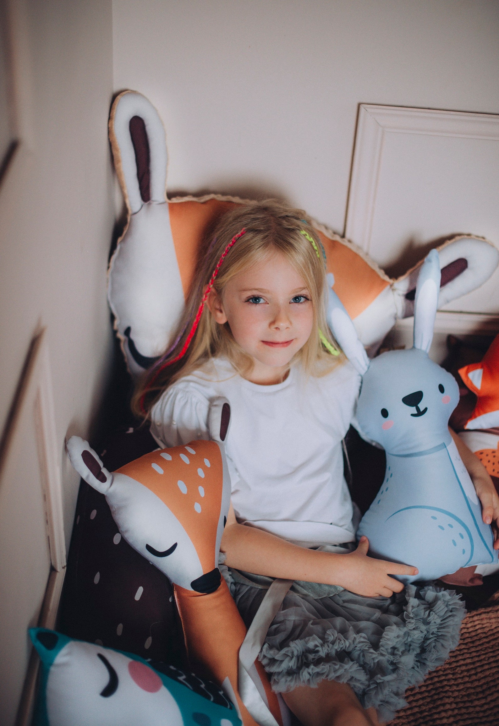 Deer Pillow Animal Pillows Woodland Plushie Forest Animals Etsy