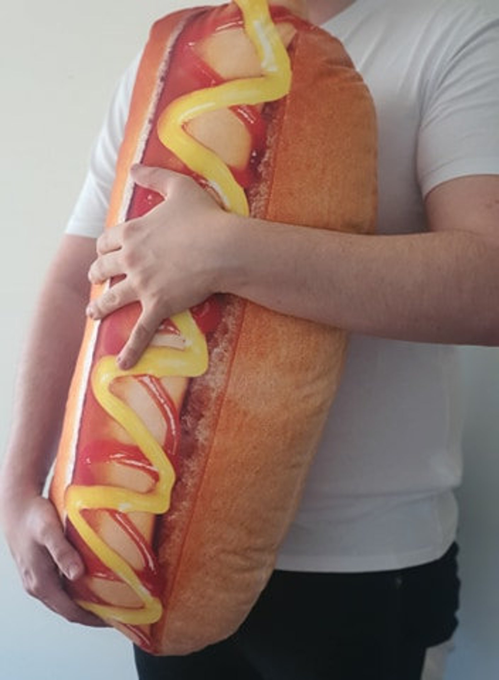 Hot Dog Pillow Food Pillow Hot Dog Shaped Pillow Etsy
