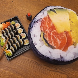 Sushi pillow, Food pillow, Futomaki Pillow