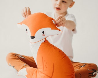 Fox pillow / Pillow for children, forest animals pillow, fox pillow, woodland nursery decor, fox plush