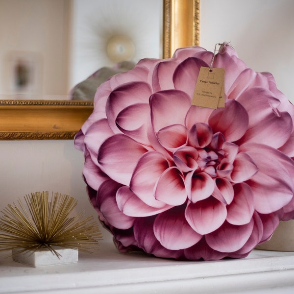 White Flower Pillow Etsy