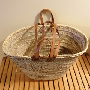 purifyou French Market Basket Bag, Small (14x7) Handmade Moroccan Seagrass  Basket Straw Bags For Sum…See more purifyou French Market Basket Bag, Small