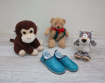 CHILDREN slippers in leather COLORS to choose from From 23 to 35  100% Handcrafted