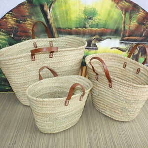 Moroccan shopping baskets - MEDIUM + LARGE + XXL - Straw basket bag Shopping bags markets natural palm beach