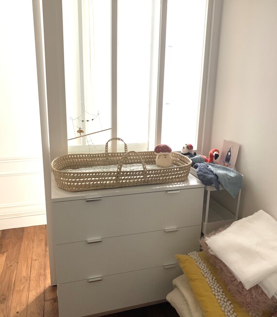 Panier A Langer Plan Pour Change Bebe Tresse En Doum Etsy France