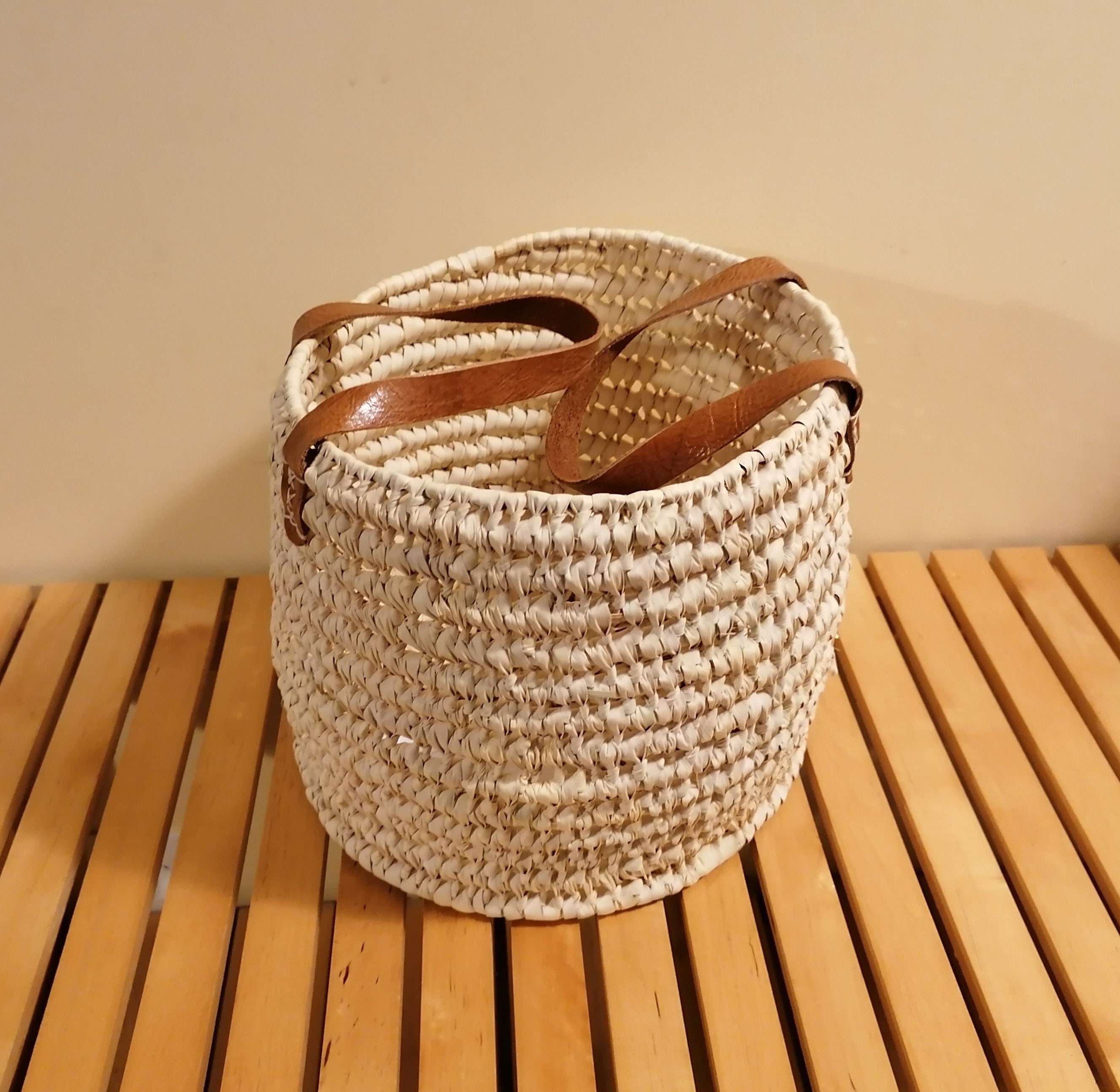 Corbeille De Rangement Tressée En Coton Et Rotin – Style Bohème Pour Bureau Ou Salle De Bain